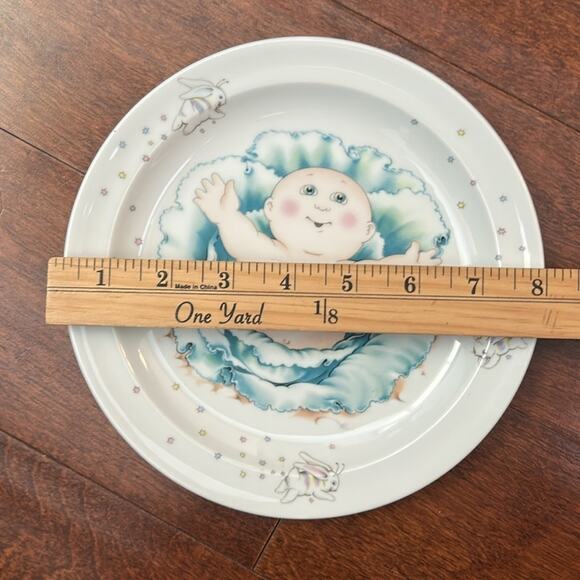 Vintage 1984 Cabbage Patch Kids Ceramic Mug, Bowl and Plate Set, Fine Porcelain - Picture 15 of 16